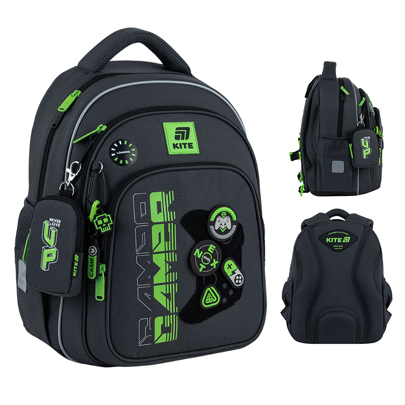 Шкільний набір Kite Education Gamer SET_K25-763S-2 (рюкзак, пенал, сумка). Фото 2