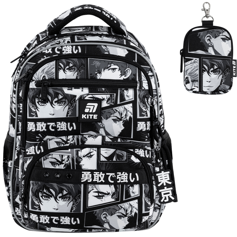 Шкільний набір Kite Education Anime Boy SET_K25-773M-4 (рюкзак, пенал, сумка). Фото 4