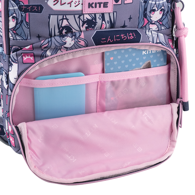 Шкільний набір Kite Education Anime Girl SET_K25-773M-5 (рюкзак, пенал, сумка). Фото 11