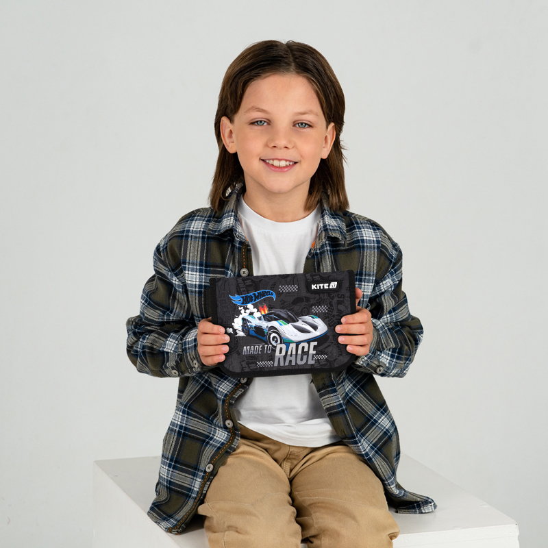 Пенал без наповнення Kite Hot Wheels HW25-621, 1 відділення, 1 відворот. Фото 7