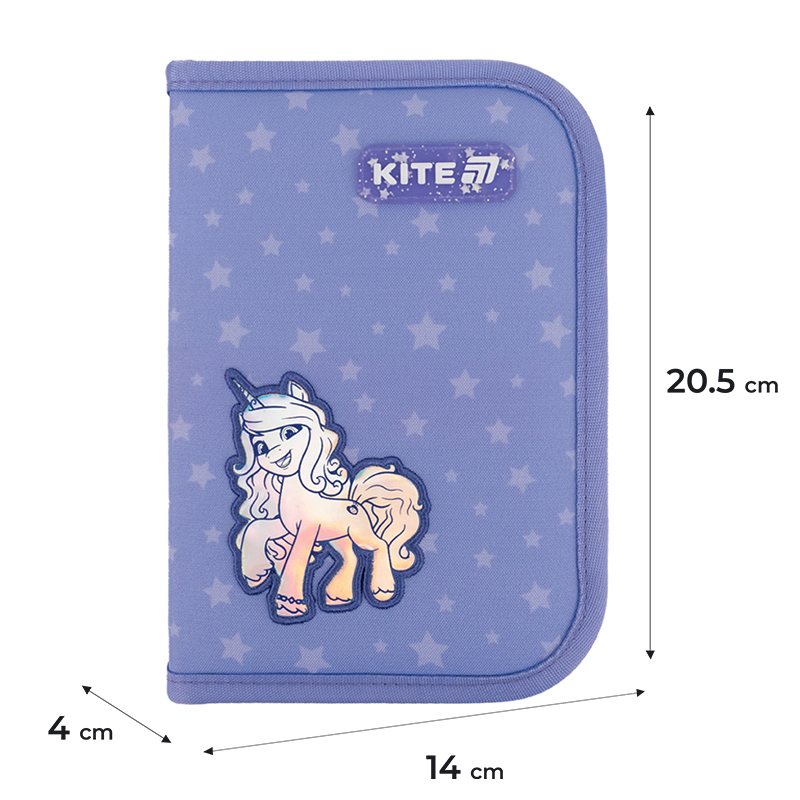 Пенал без наповнення Kite My Little Pony LP25-622, 1 відділення, 2 відворот. Фото 2