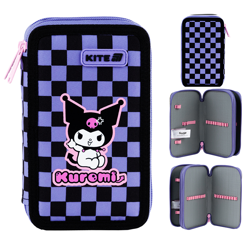 Пенал без наповнення Kite Kuromi HK25-623, 2 відділення