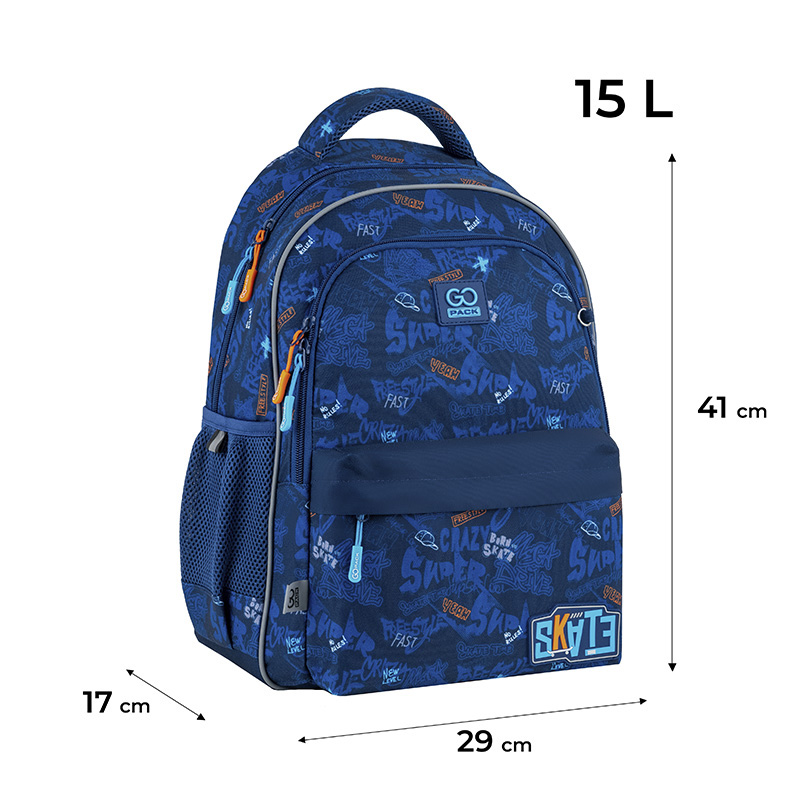 Рюкзак шкільний GoPack Education Crazy Skate GO25-182M-7. Фото 2