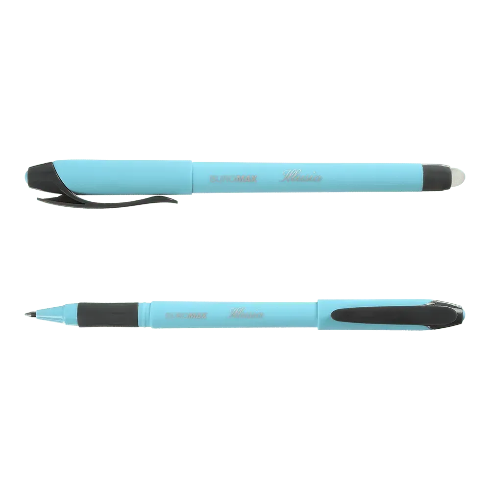 Ручка гелева Пиши-стирай Buromax Illusia 0.5 мм синє чорнило BM.8313-01. Фото 3