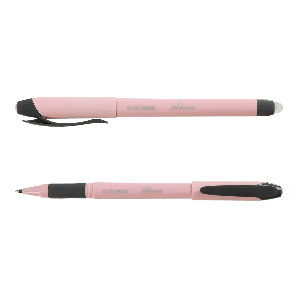 Ручка гелева Пиши-стирай Buromax Illusia 0.5 мм синє чорнило BM.8313-01. Фото 4