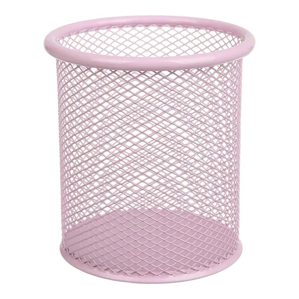 Підставка для ручок металева кругла Buromax Pastel рожева BM.6202-10