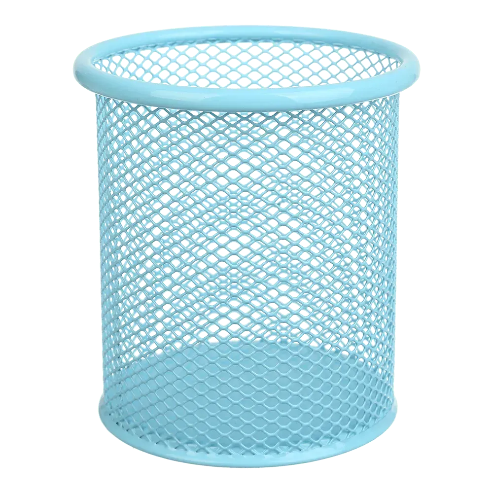 Підставка для ручок металева кругла Buromax Pastel блакитна BM.6202-14