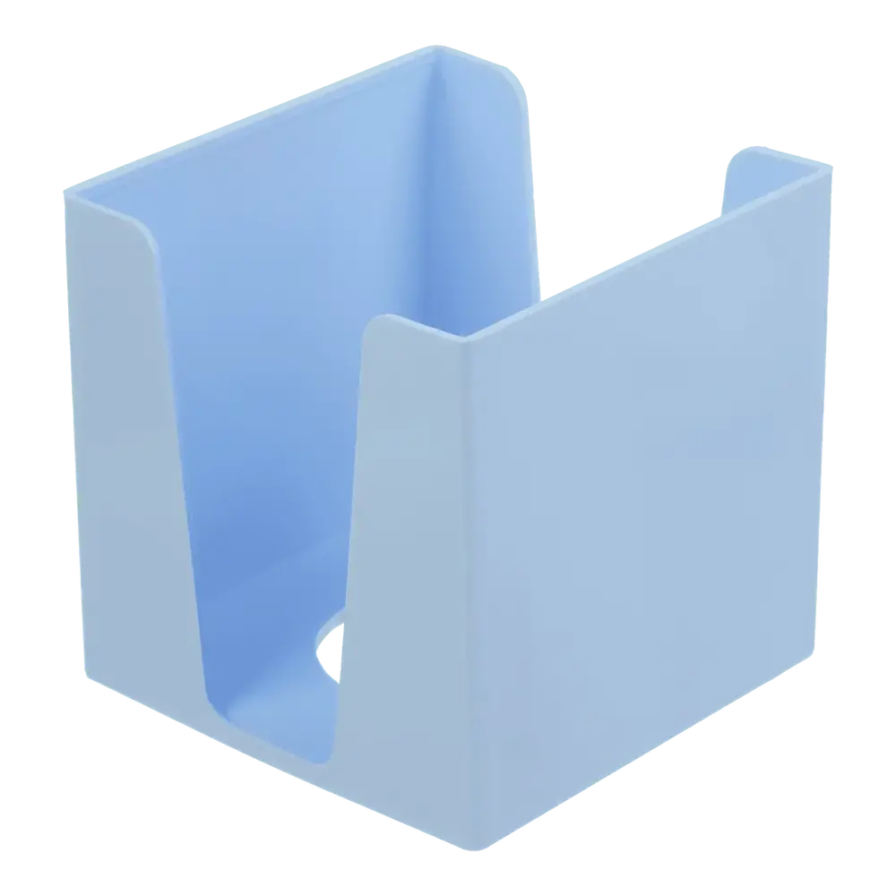 Бокс пластиковий для паперу Buromax Pastel 90x90x90 мм блакитний BM.6360-14
