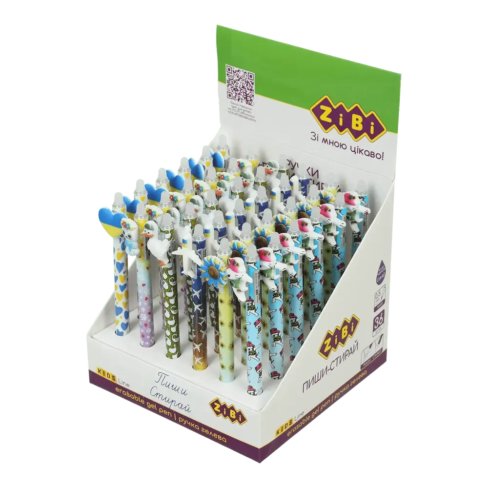 Ручка гелева Пиши-стирай ZiBi 0.5мм Patriot KIDS Line ZB.2218