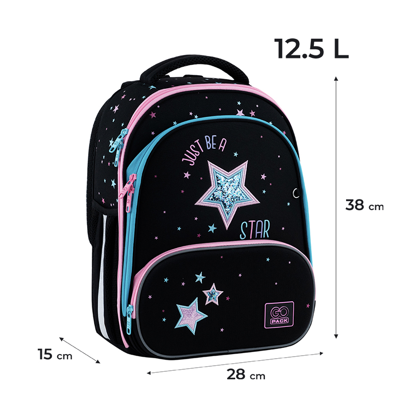 Рюкзак шкільний каркасний GoPack Education Be A Star GO25-597M-1. Фото 2