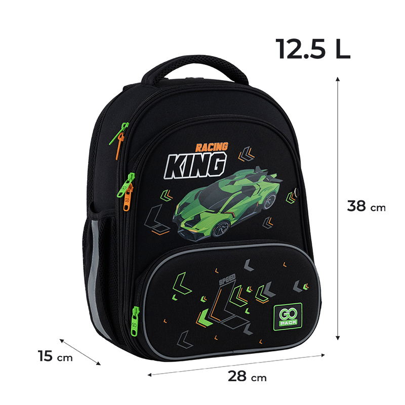 Рюкзак шкільний каркасний GoPack Education Rasing King GO25-597M-5. Фото 2