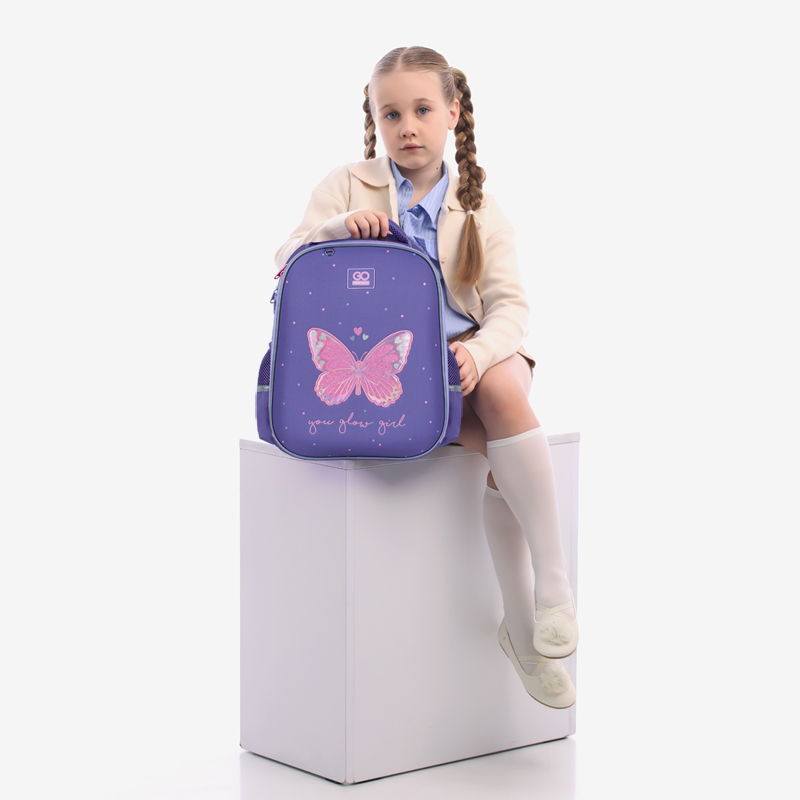 Рюкзак шкільний напівкаркасний GoPack Education Glowing GO25-165M-4. Фото 16