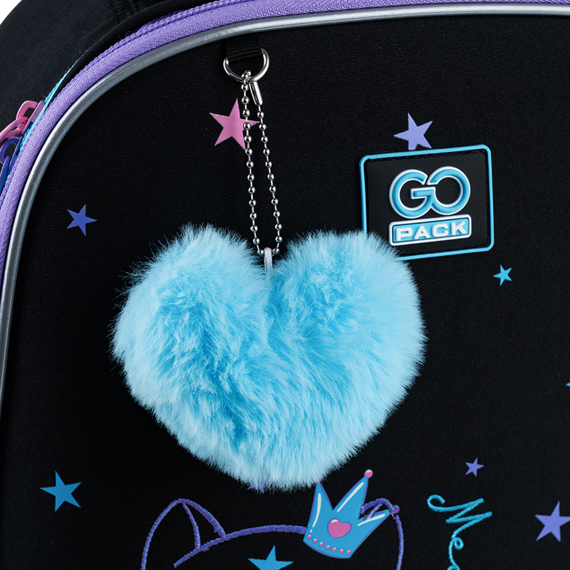 Рюкзак шкільний напівкаркасний GoPack Education Meowjestical GO25-165M-2. Фото 14