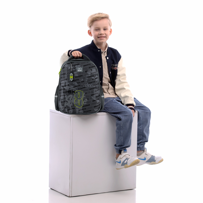 Рюкзак шкільний напівкаркасний GoPack Education Skate GO25-165M-8. Фото 17