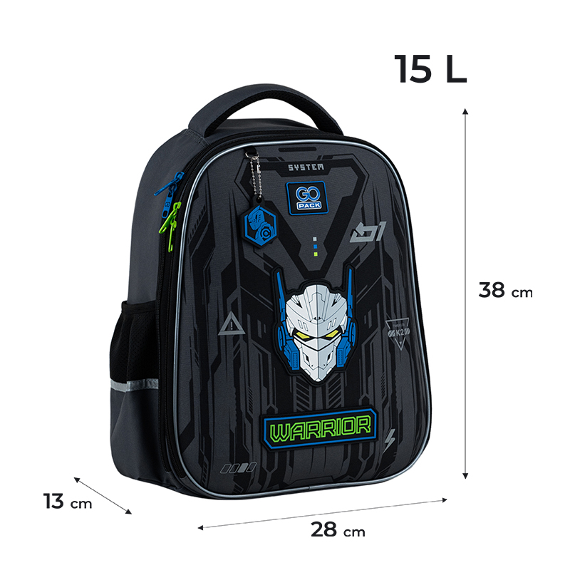 Рюкзак шкільний напівкаркасний GoPack Education Warrior GO25-165M-6. Фото 2