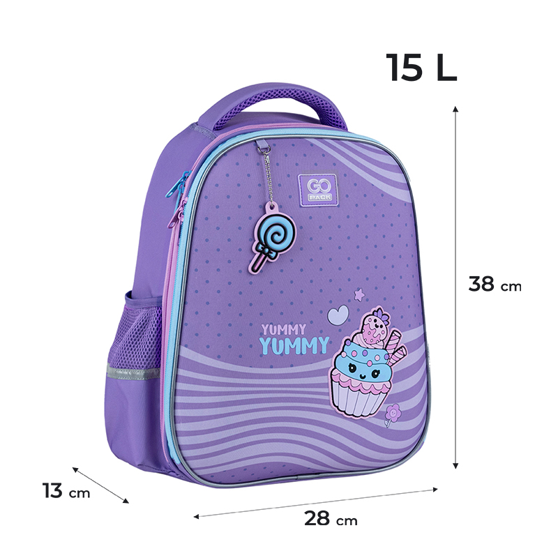Рюкзак шкільний напівкаркасний GoPack Education Yummy GO25-165M-3. Фото 2