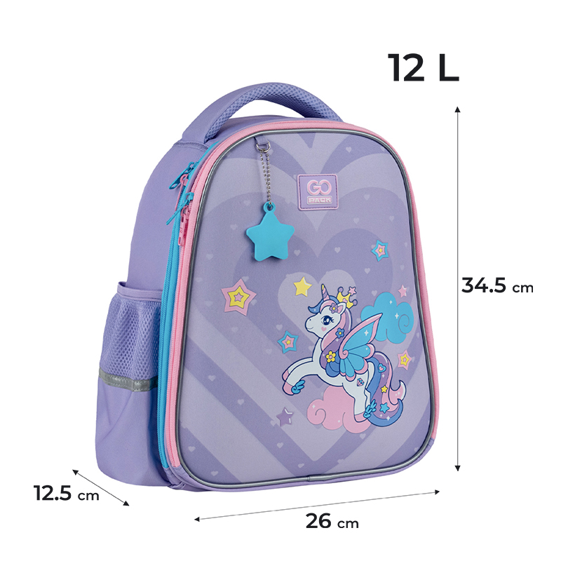Рюкзак шкільний напівкаркасний GoPack Education Cute Pony GO25-165S-1. Фото 2