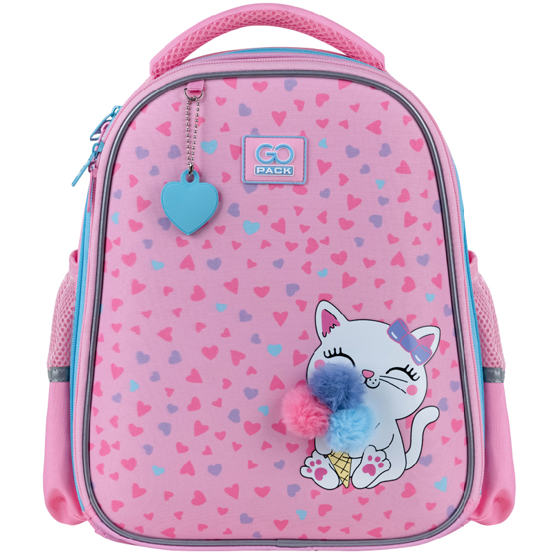 Рюкзак шкільний напівкаркасний GoPack Education Fluffy Kitten GO25-165S-2. Фото 3