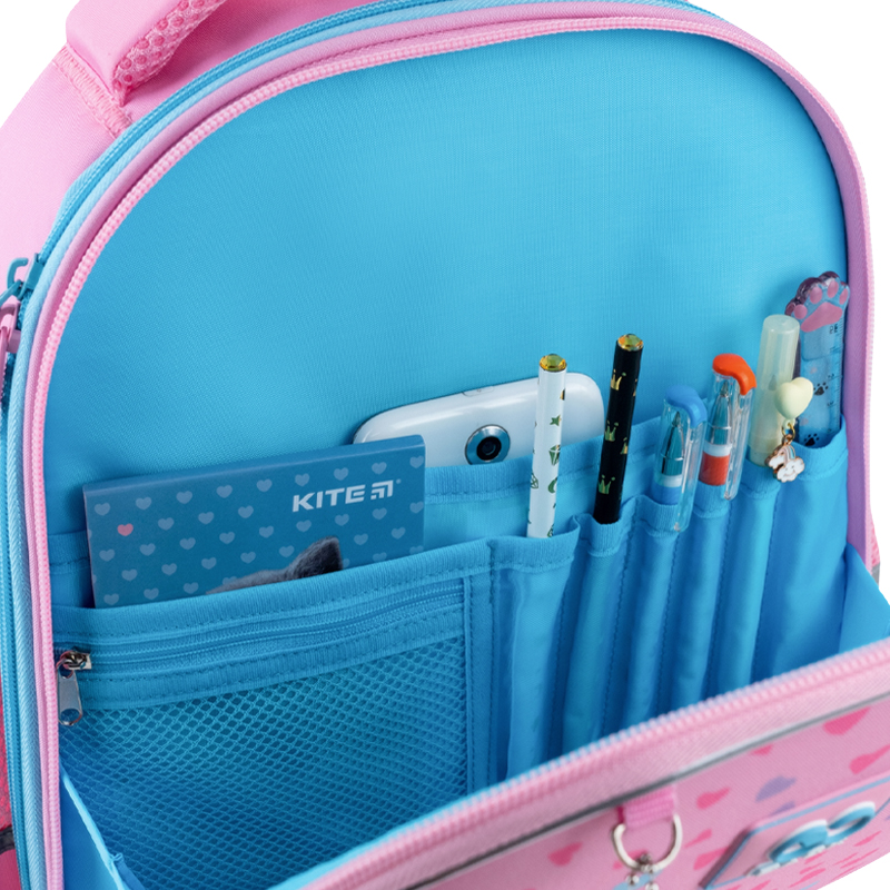 Рюкзак шкільний напівкаркасний GoPack Education Fluffy Kitten GO25-165S-2. Фото 10