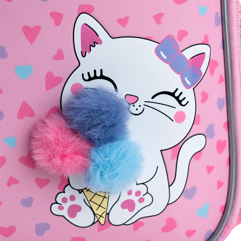 Рюкзак шкільний напівкаркасний GoPack Education Fluffy Kitten GO25-165S-2. Фото 13