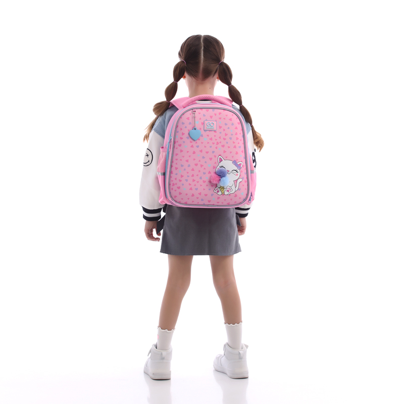 Рюкзак шкільний напівкаркасний GoPack Education Fluffy Kitten GO25-165S-2. Фото 16