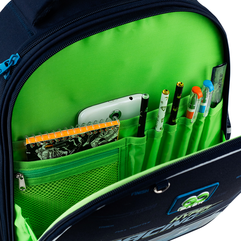 Рюкзак шкільний напівкаркасний GoPack Education Speedway GO25-165S-4. Фото 10