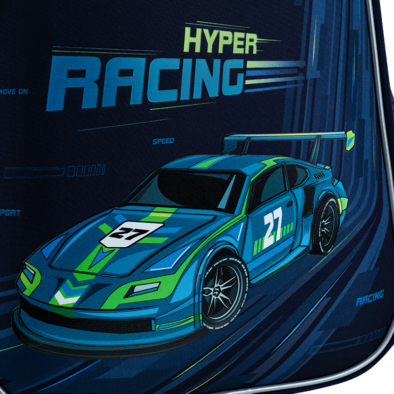 Рюкзак шкільний напівкаркасний GoPack Education Speedway GO25-165S-4. Фото 13