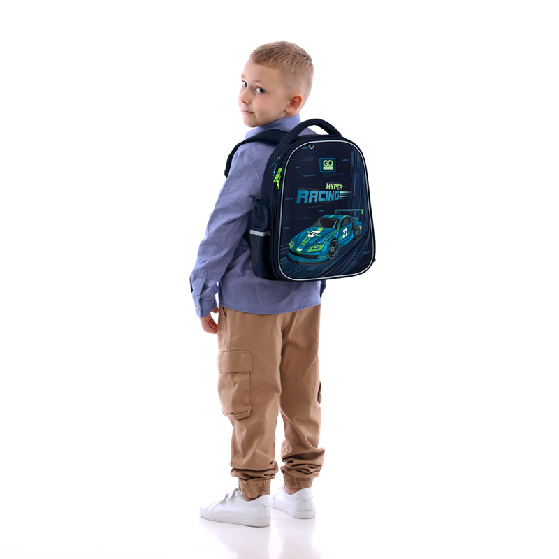 Рюкзак шкільний напівкаркасний GoPack Education Speedway GO25-165S-4. Фото 14