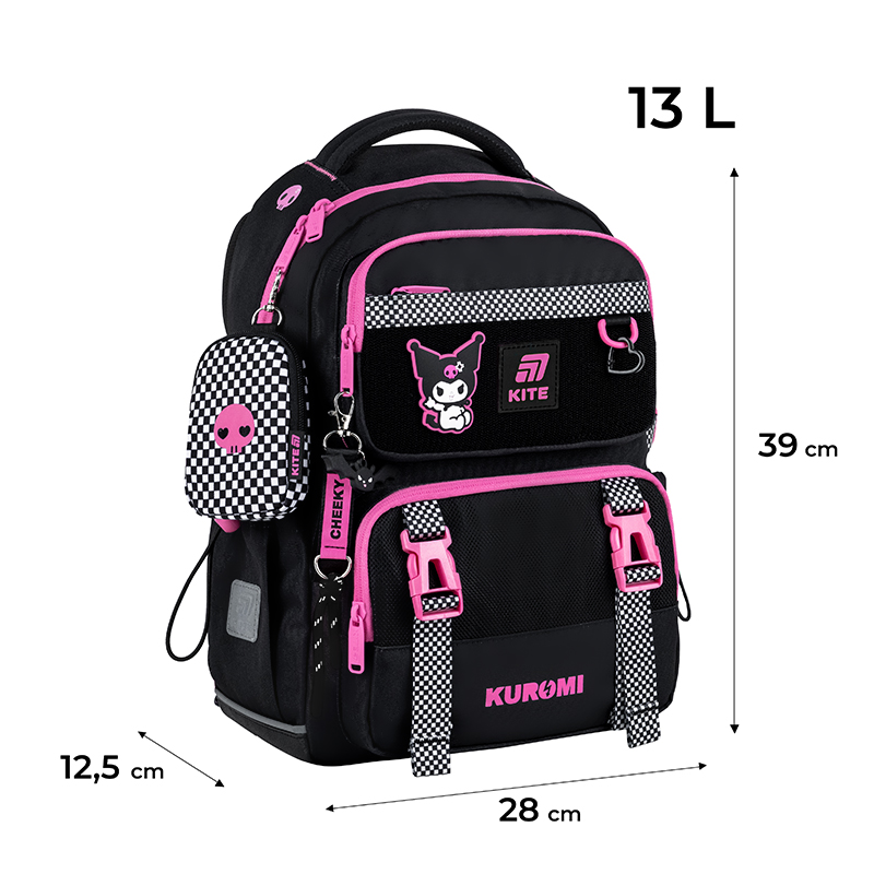 Рюкзак шкільний Kite Education Kuromi HK25-1022M. Фото 2