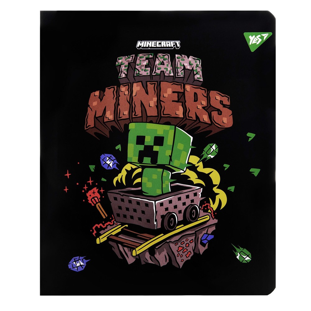 Зошит шкільний YES Minecraft. Team А5 12 аркушів клітинка 767496. Фото 2