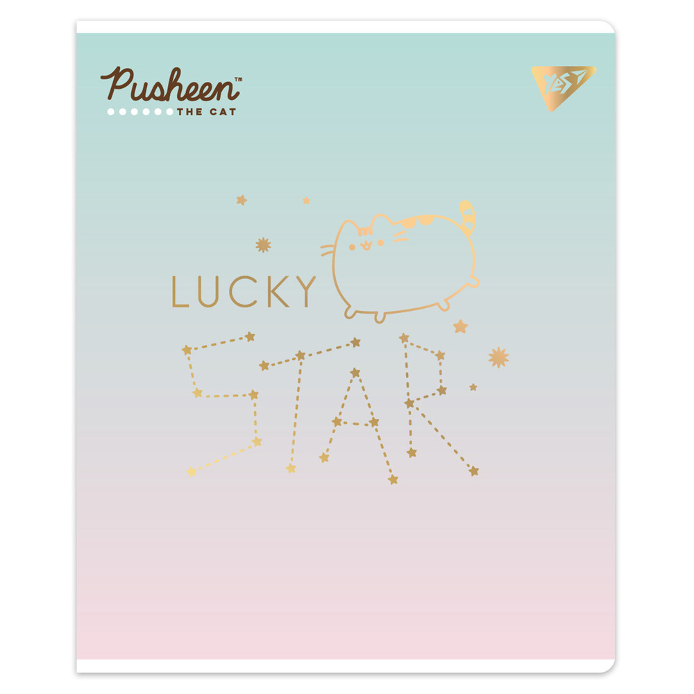 Зошит шкільний YES Goldstar Pusheen 12 аркушів лінія 767508. Фото 2