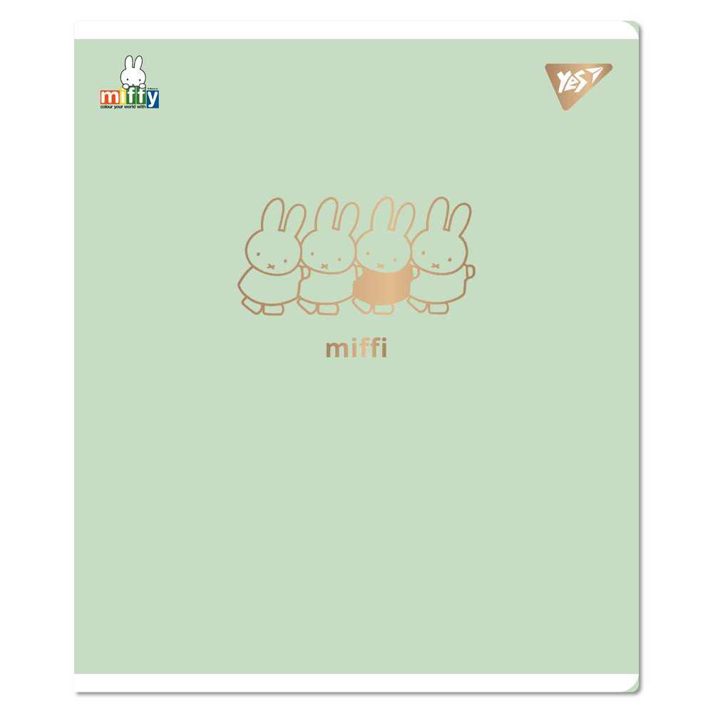 Зошит шкільний YES Gold Miffy А5 18 аркушів клітинка 767518. Фото 3