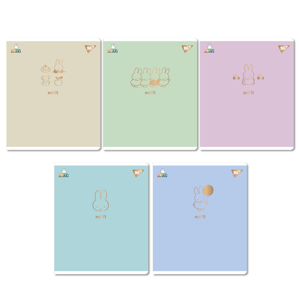 Зошит шкільний YES Gold Miffy А5 18 аркушів клітинка 767518