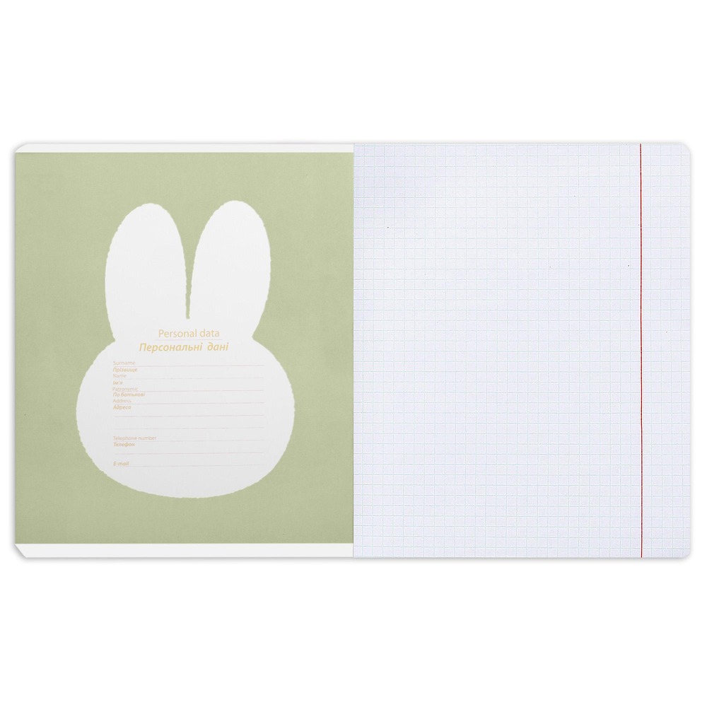 Зошит шкільний YES Gold Miffy А5 24 аркушів клітинка 767537. Фото 6