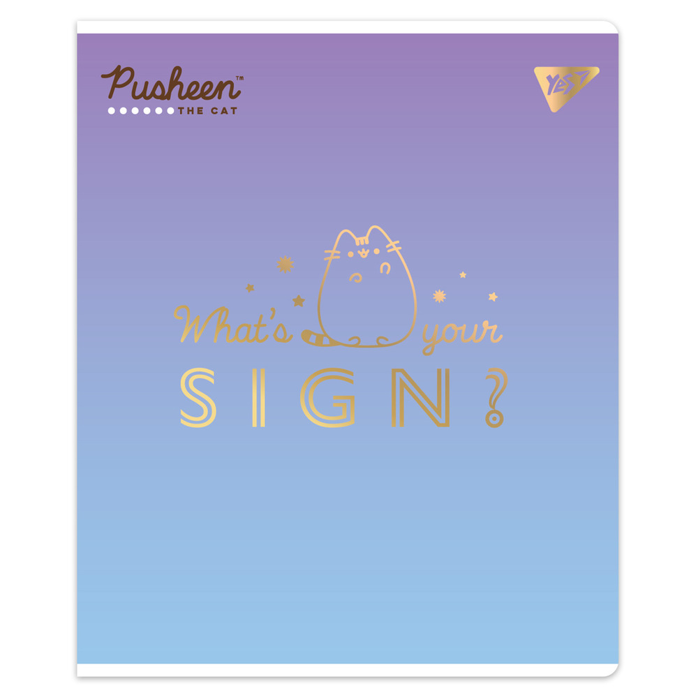 Зошит шкільний YES Goldstar Pusheen А5 24 аркушів клітинка 767538. Фото 5
