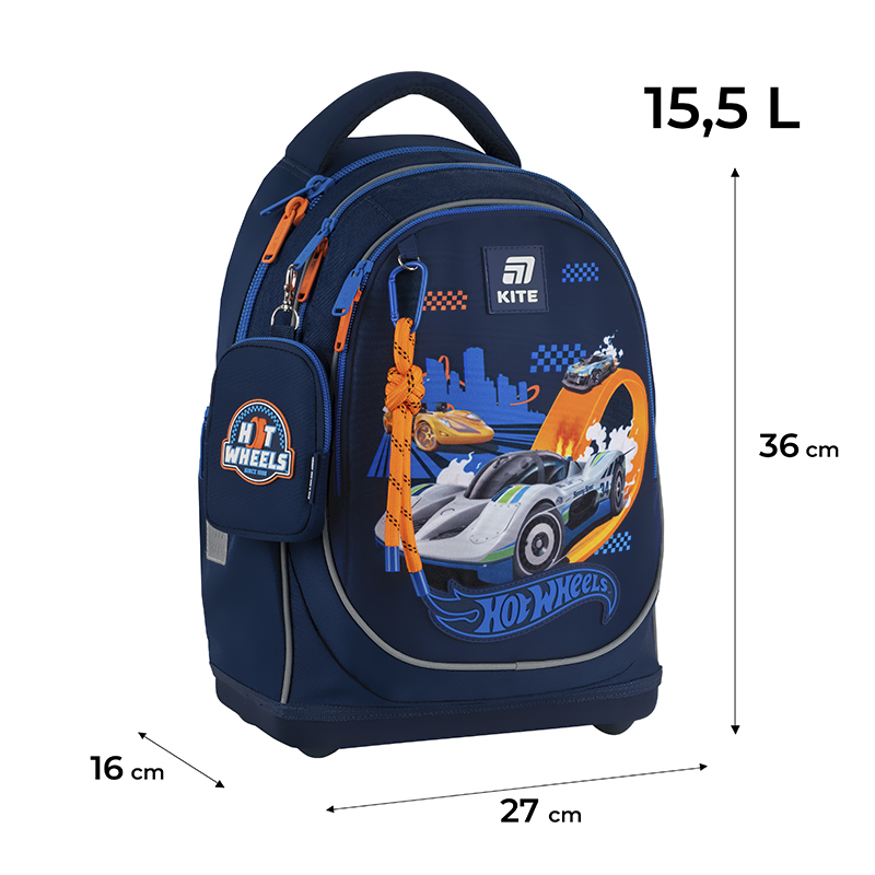 Рюкзак шкільний Kite Education Hot Wheels HW25-724S. Фото 2