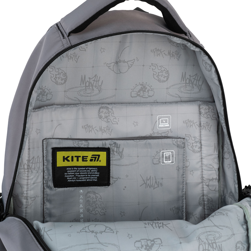 Рюкзак Kite Education teens Rick & Morty RM25-2597L. Фото 14