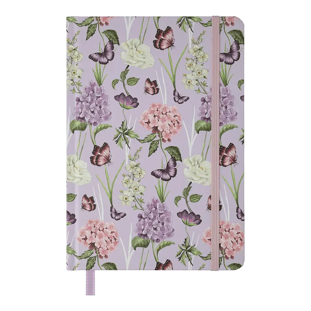 Записна книга Buromax Gentle A5 96 аркушів в клітинку лавандова BM.255113-39