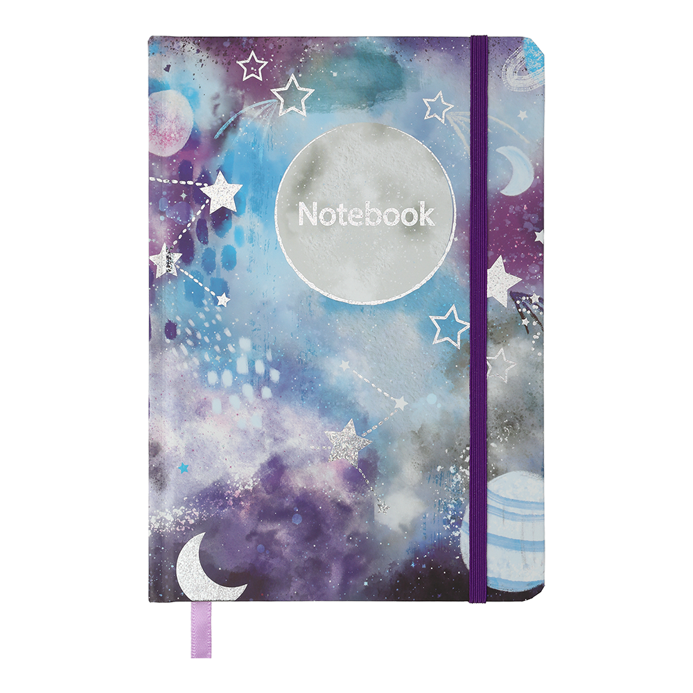 Записна книга Buromax Abstract A5 96 аркушів в клітинку синя BM.255115-02