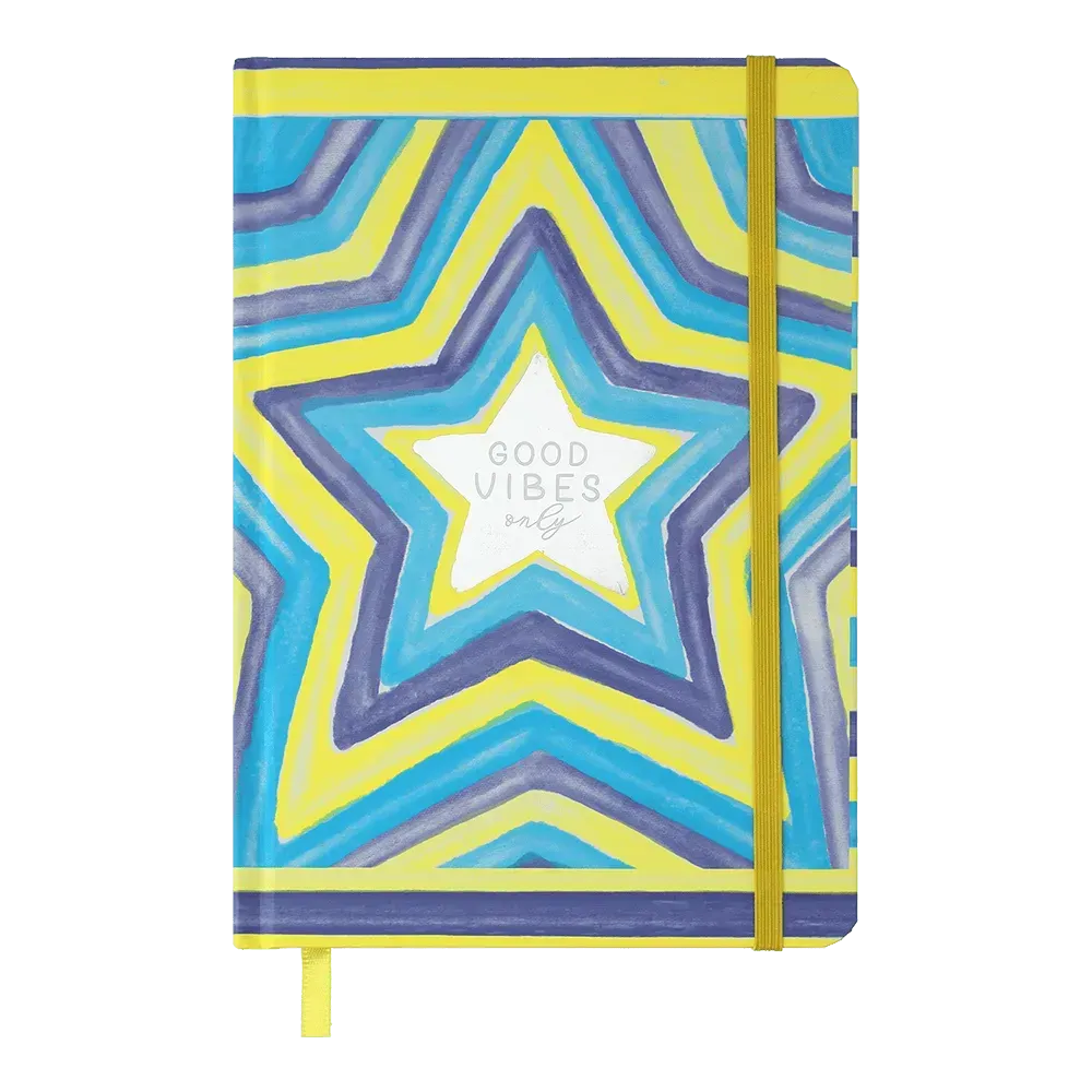 Записна книга Buromax Star A5 96 аркушів в клітинку блакитна BM.255117-14