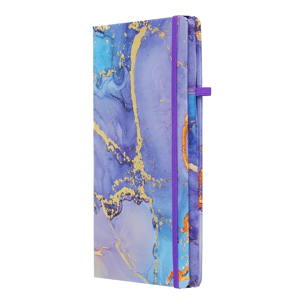 Записна книга Buromax Marble A5 96 аркушів в клітинку фіолетова BM.255121-07. Фото 2