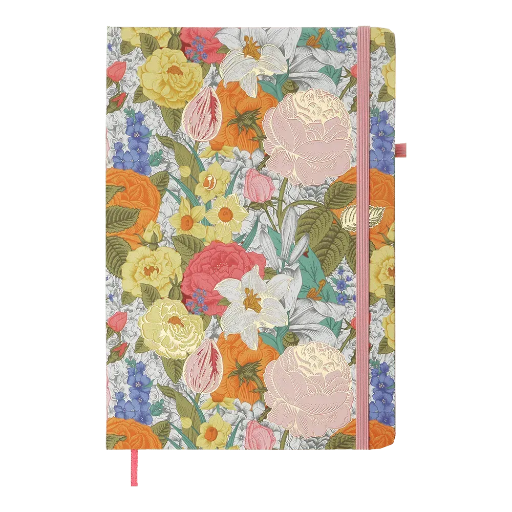 Записна книга Buromax Rose A5 80 аркушів в клітинку рожева BM.255123-10