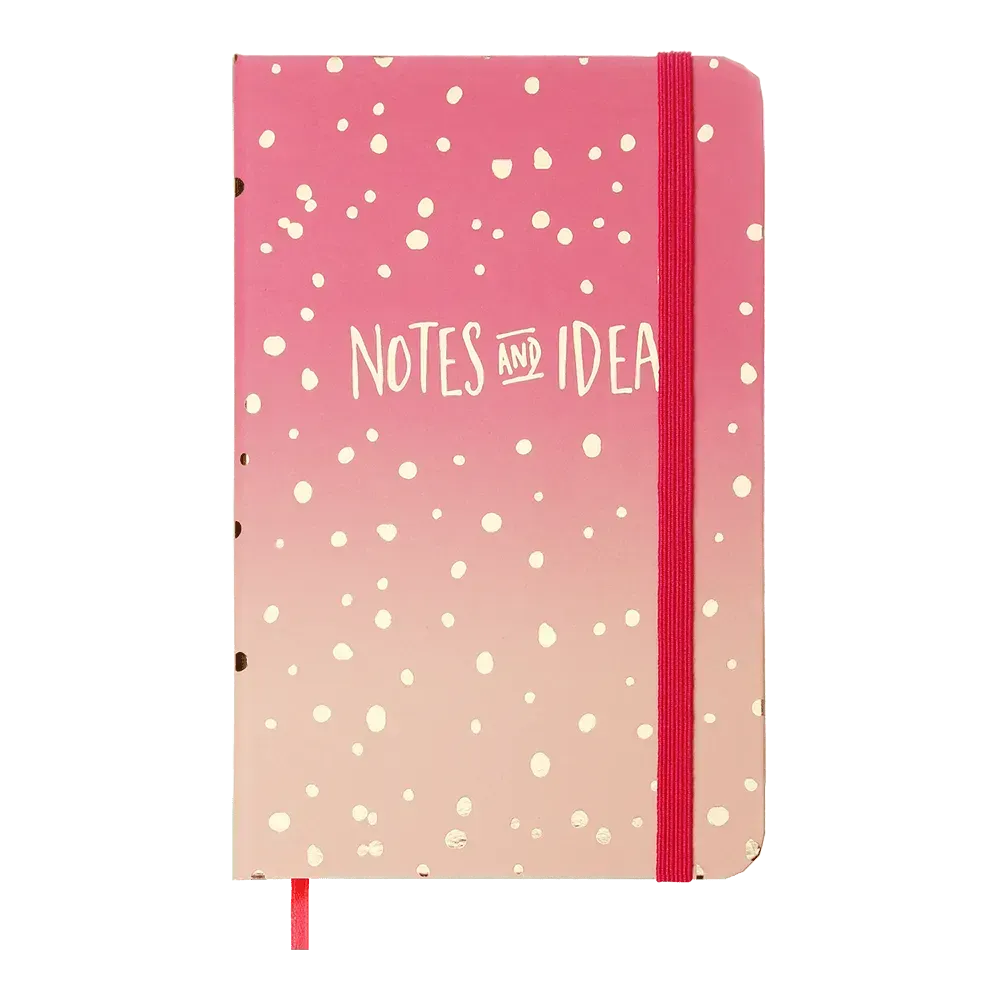 Записна книга Buromax Gradient A6 80 аркушів в клітинку рожева BM.256103-10