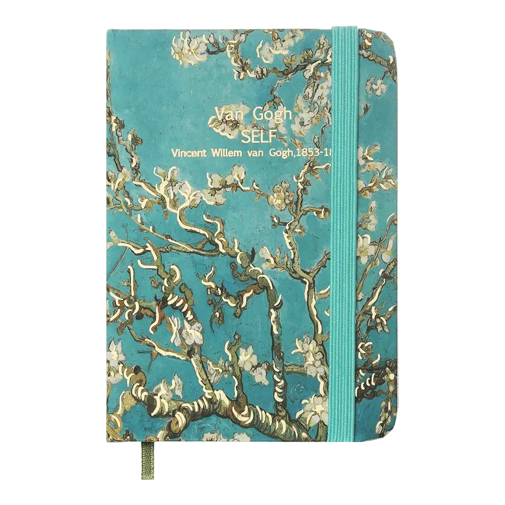 Записна книга Buromax Almond Branches A7 80 аркушів в клітинку бірюзова BM.257101-06