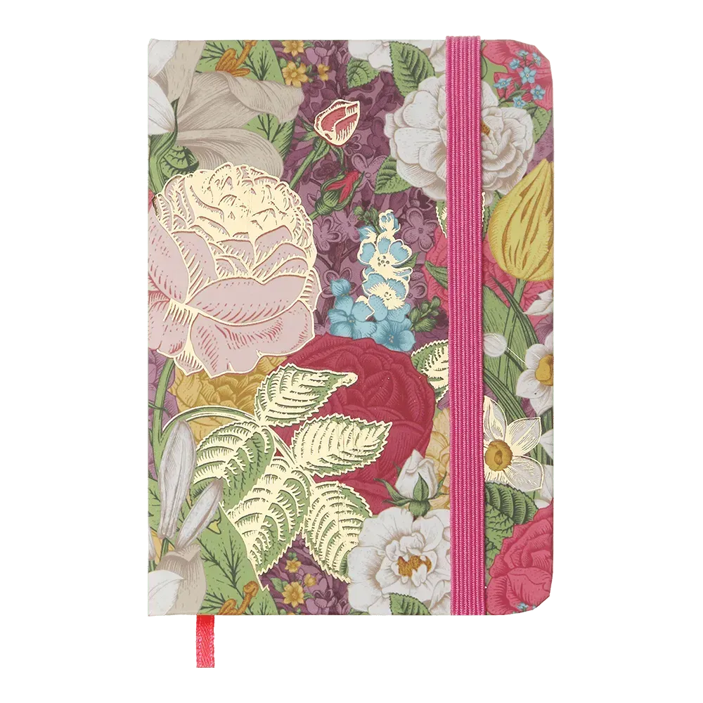 Записна книга Buromax Rose A7 80 аркушів в клітинку рожева BM.257103-10
