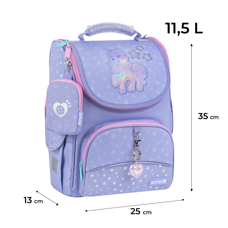 Рюкзак шкільний каркасний Kite Education My Little Pony LP25-501S. Фото 2
