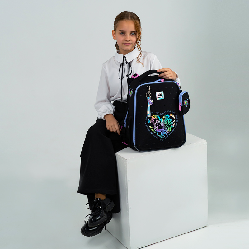 Рюкзак шкільний каркасний Kite Education Love is K25-531M-2. Фото 18