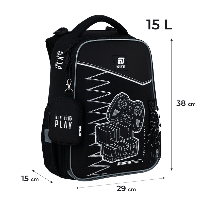 Рюкзак шкільний каркасний Kite Education Player K25-531M-3. Фото 2