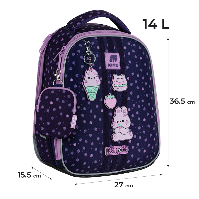 Рюкзак шкільний каркасний Kite Education Feel Good K25-555S-8. Фото 2