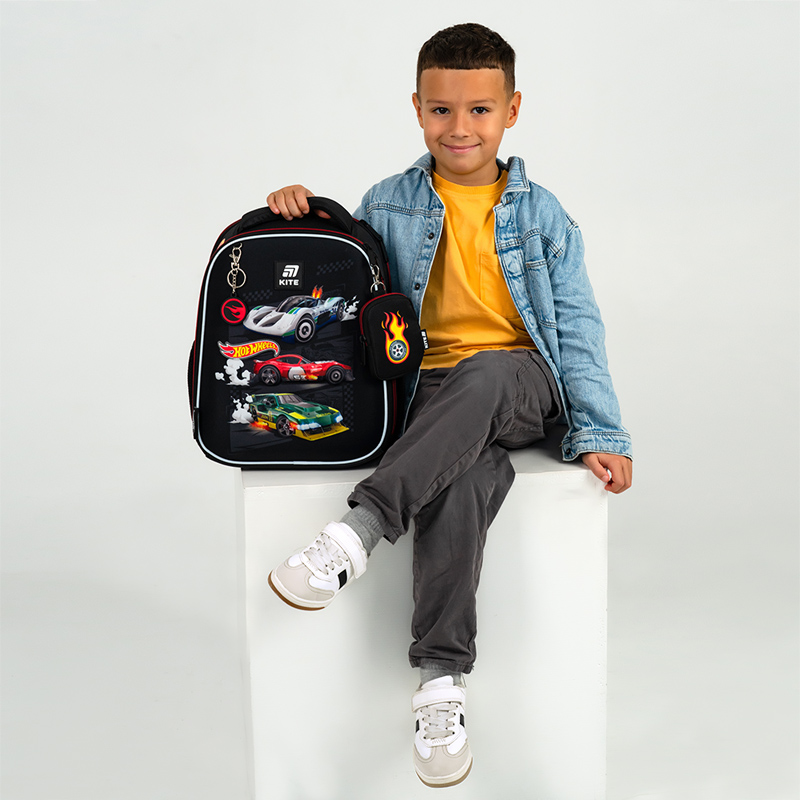 Рюкзак шкільний каркасний Kite Education Hot Wheels HW25-555S. Фото 18